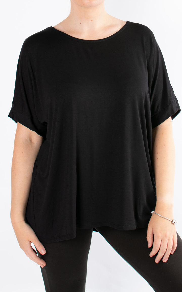 BASIC | Cap Sleeve | Black