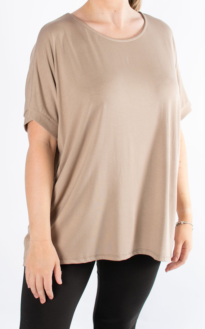 BASIC | Cap Sleeve | Mocha