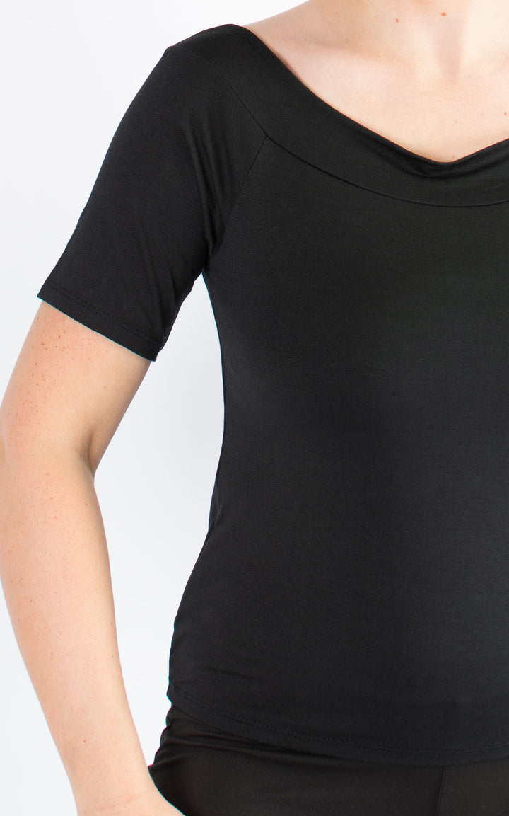 BASIC | Boat Neck | Black