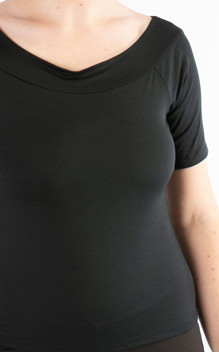 BASIC | Boat Neck | Black