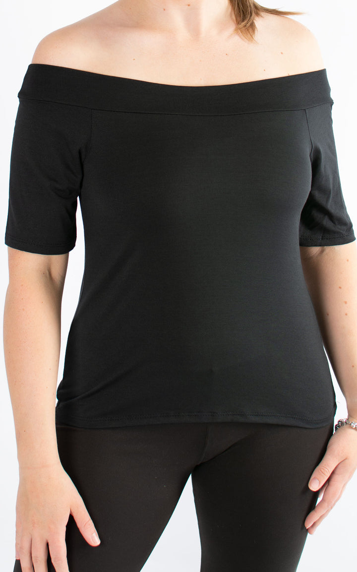 BASIC | Boat Neck | Black