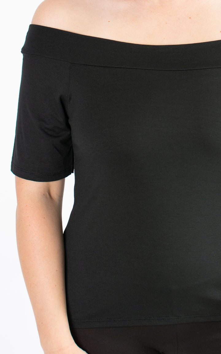 BASIC | Boat Neck | Black