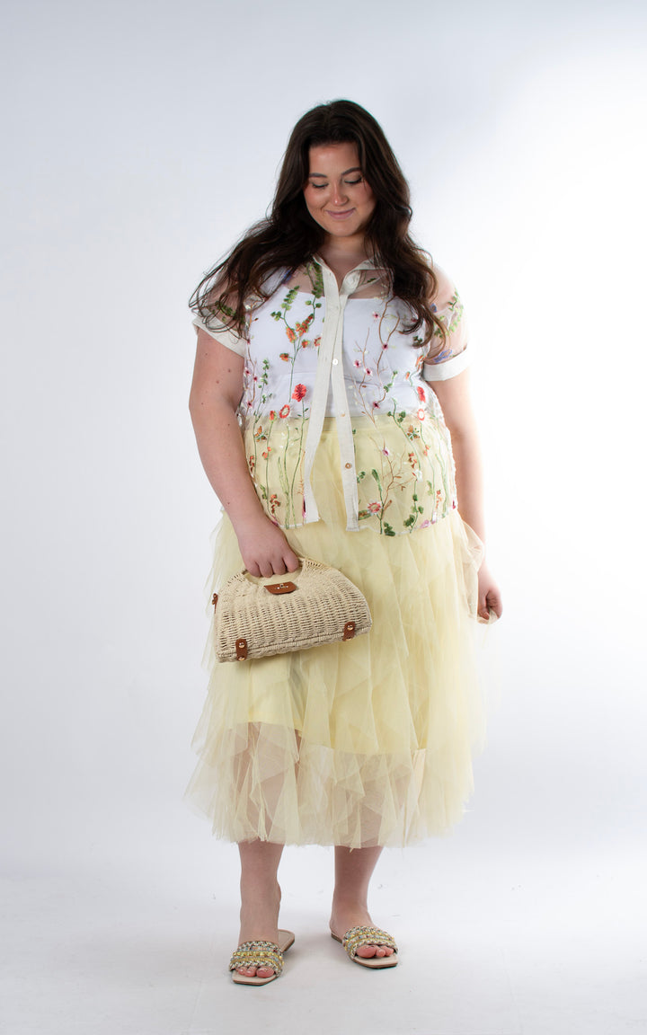 Moira Tutu Skirt | Yellow