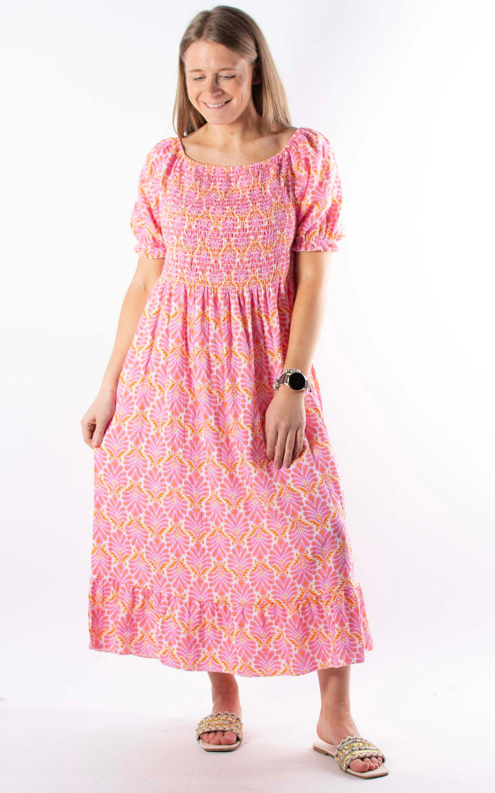 Kai Bardot Dress | Pink