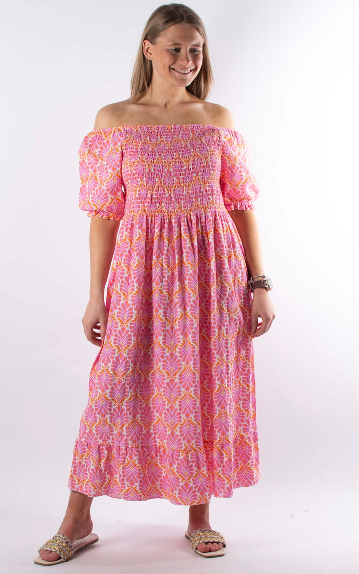 Kai Bardot Dress | Pink
