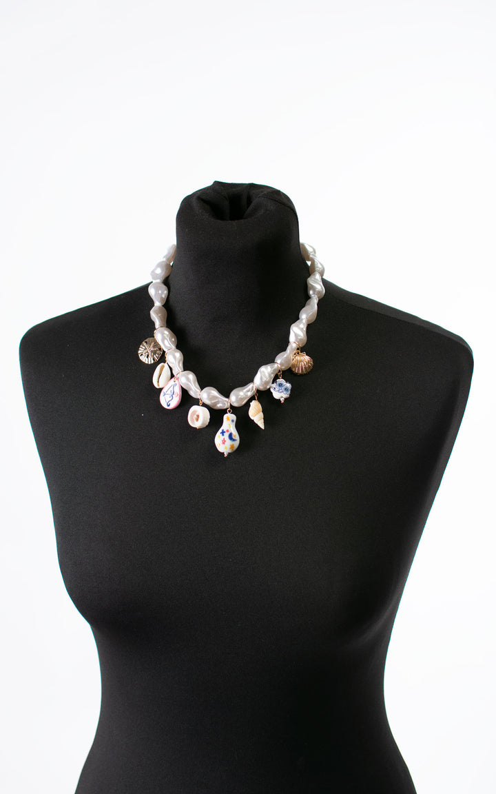 Necklace | Pearlies and Seashell | Ivory
