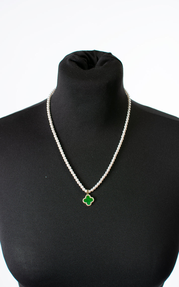 Necklace | Clover | Green
