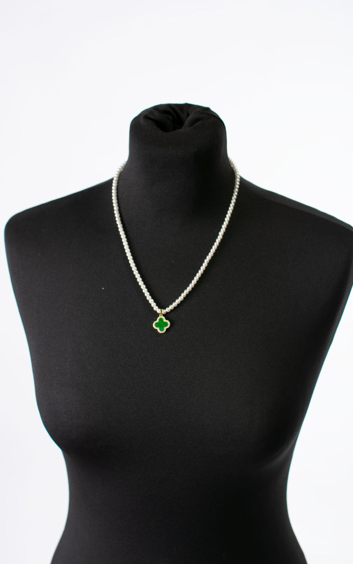 Necklace | Clover | Green