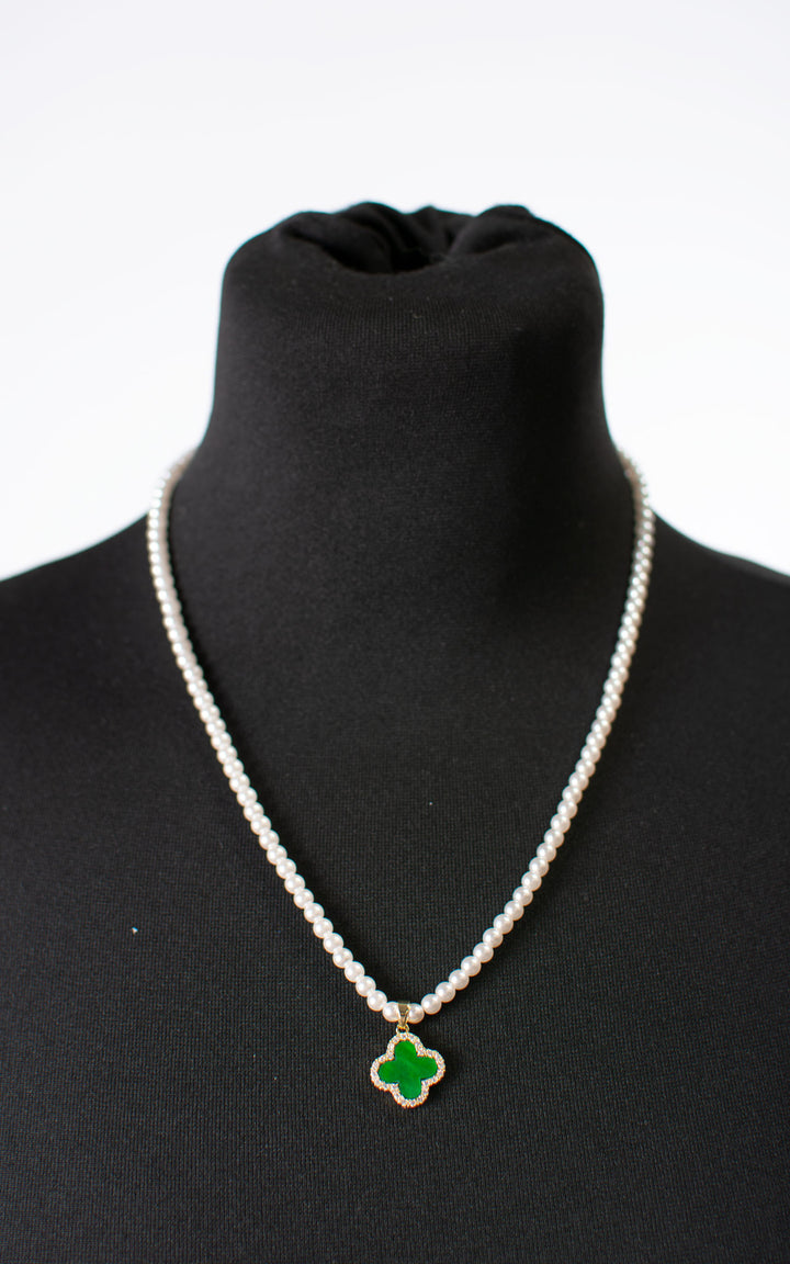 Necklace | Clover | Green