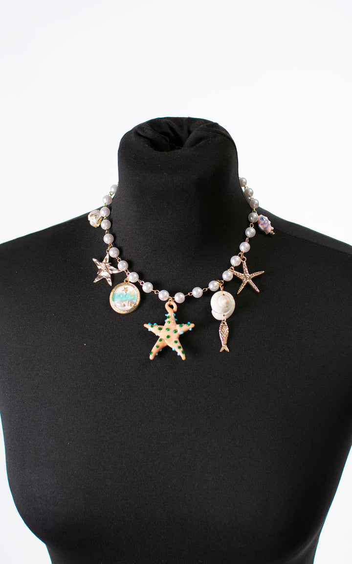 Necklace | Starfish | Orange