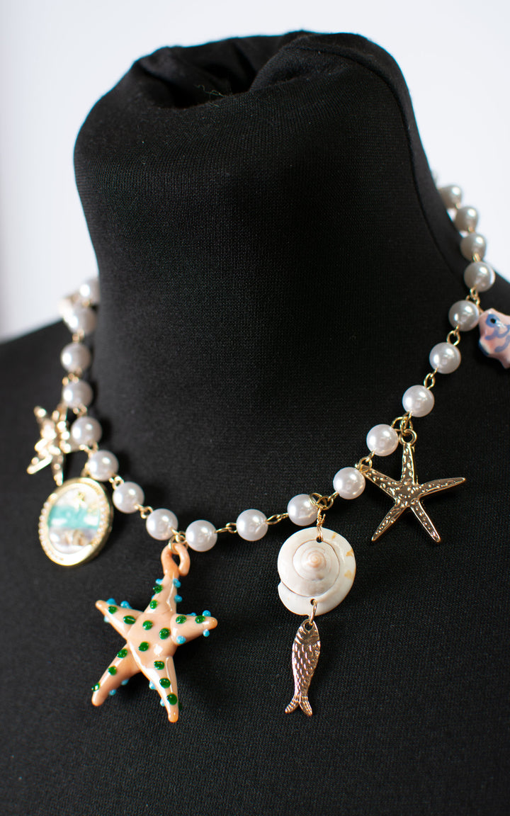Necklace | Starfish | Orange