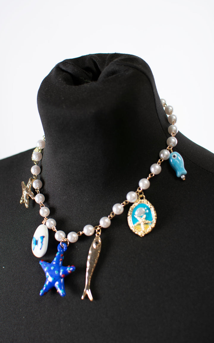 Necklace | Starfish | Blue