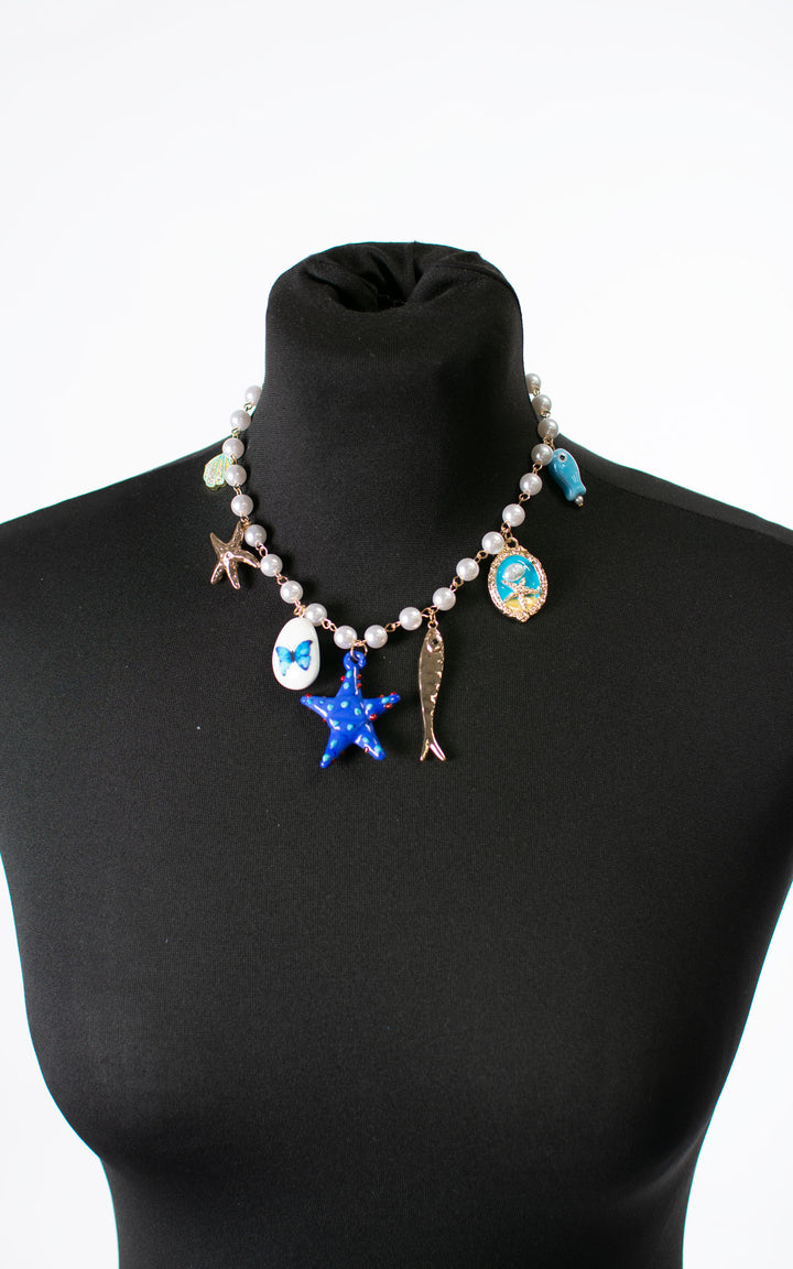Necklace | Starfish | Blue