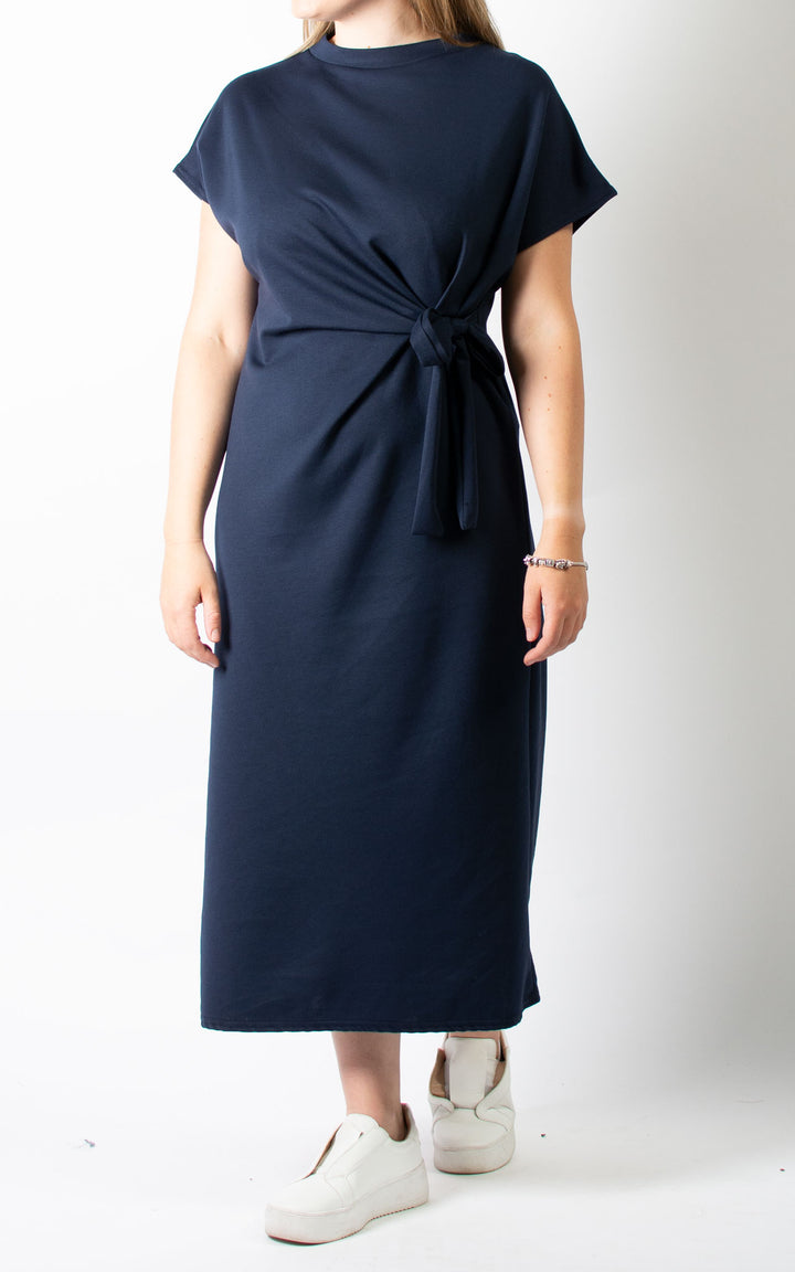 Michelle Side Tie Dress | Navy