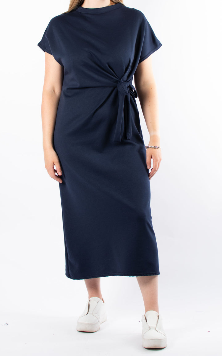 Michelle Side Tie Dress | Navy
