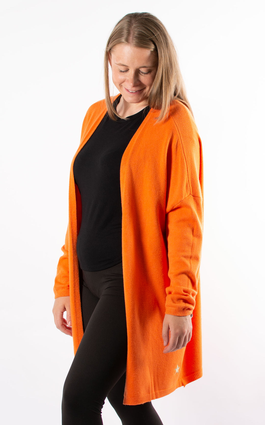Joanne Soft Knit Cardigan |  Orange