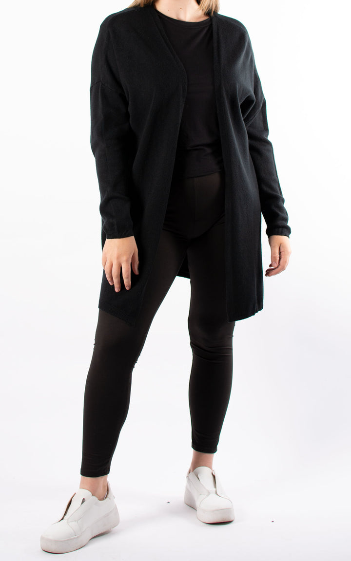 Joanne Soft Knit Cardigan |  Black