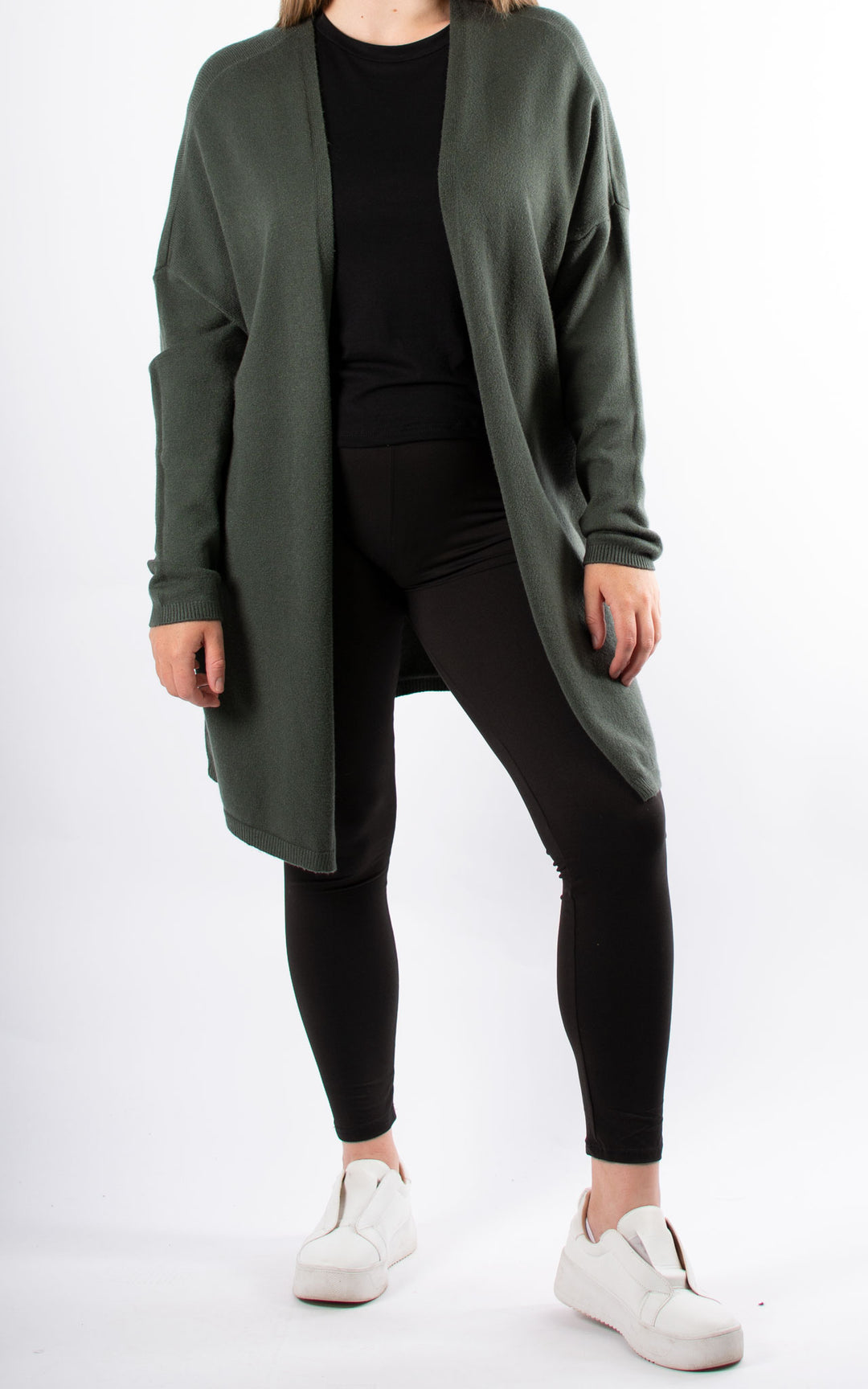 Joanne Soft Knit Cardigan | Khaki