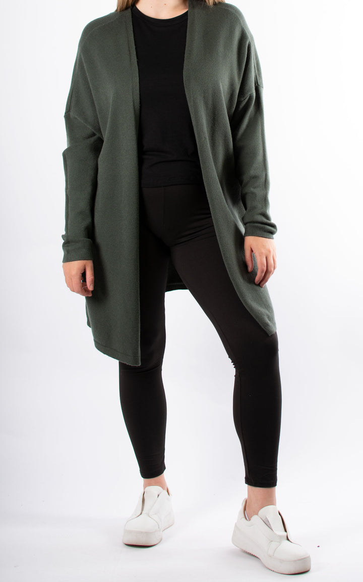 Joanne Soft Knit Cardigan | Khaki