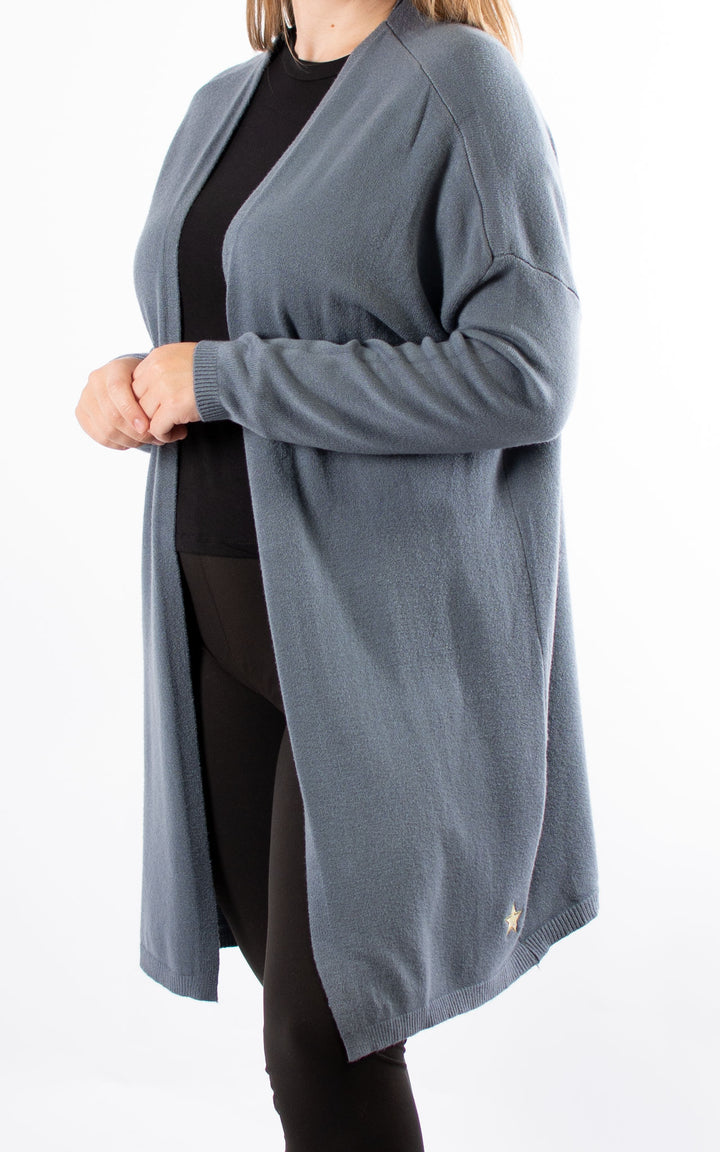 Joanne Soft Knit Cardigan | Grey