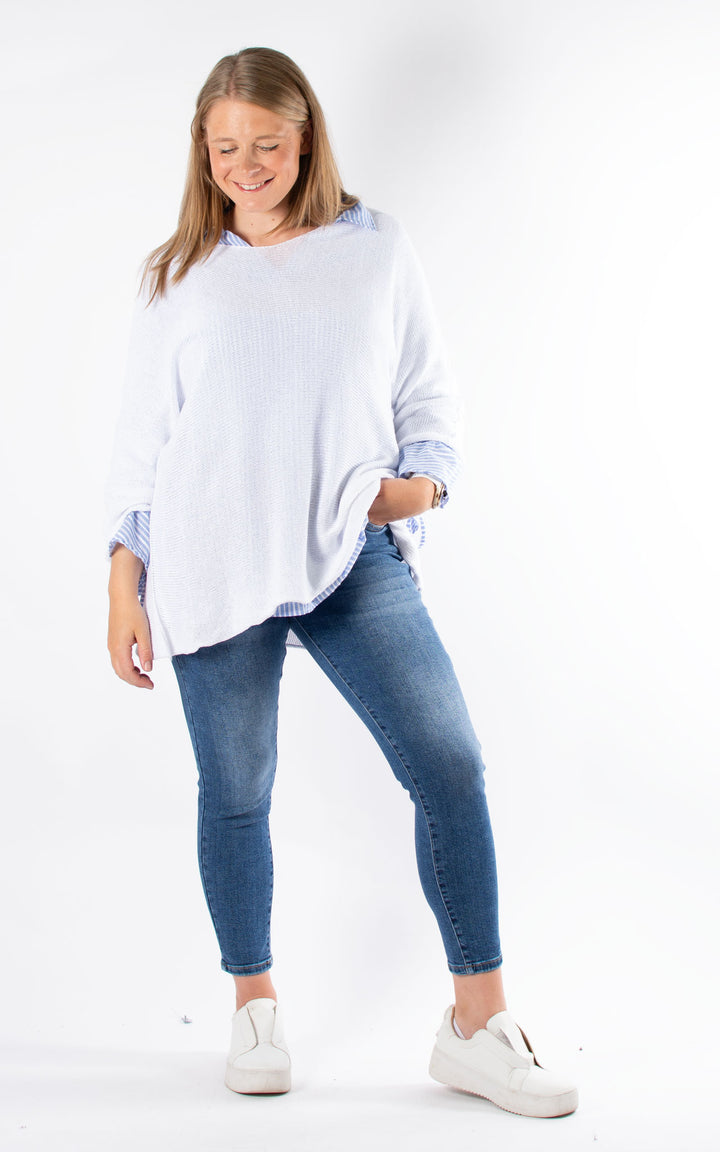 Blakely Knit Jumper | White
