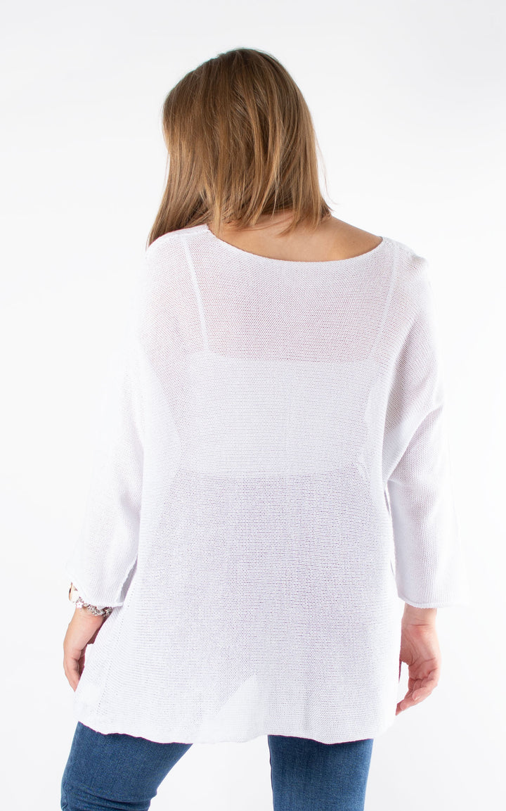 Blakely Knit Jumper | White