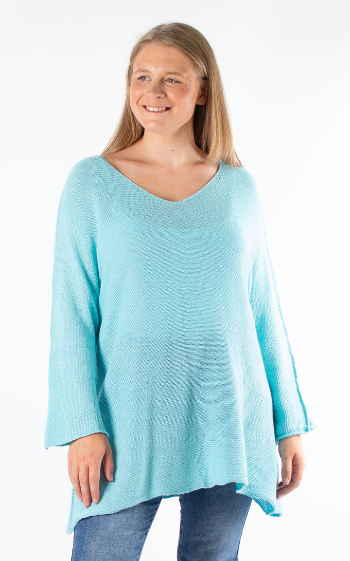 Blakely Knit Jumper | Aqua