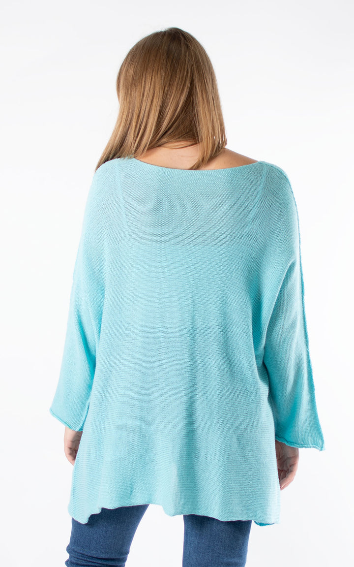 Blakely Knit Jumper | Aqua