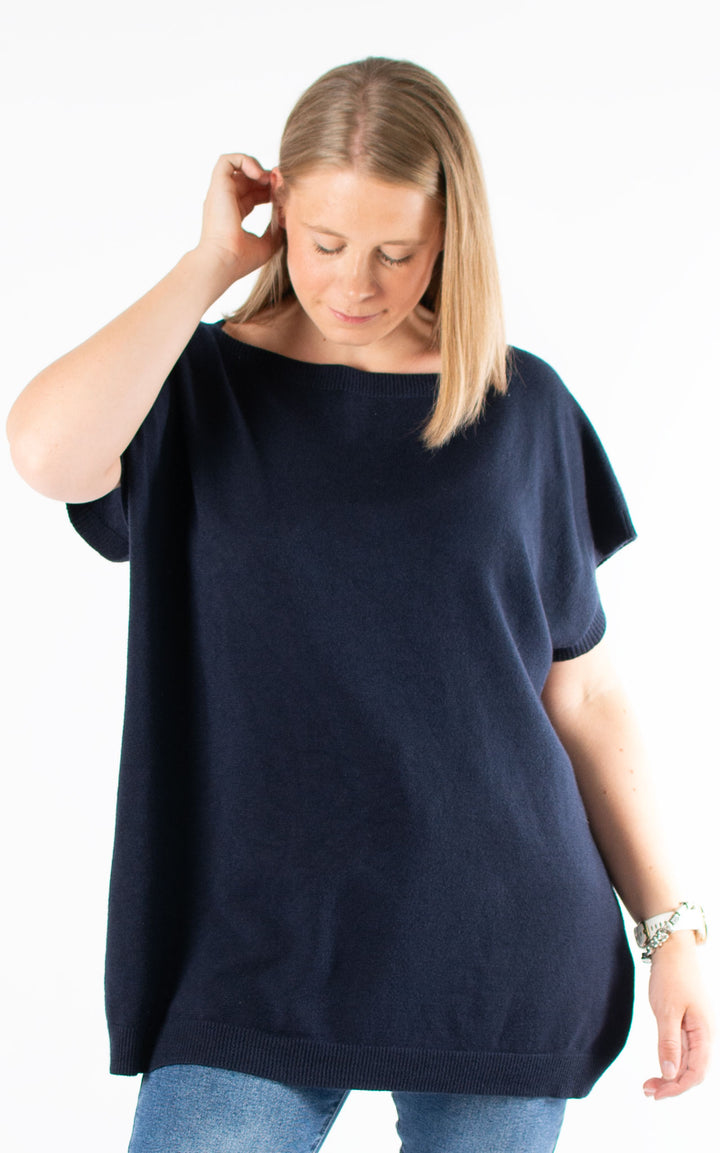 Button Back Jumper | Navy