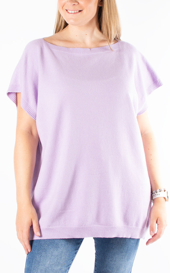 Button Back Jumper | Lilac