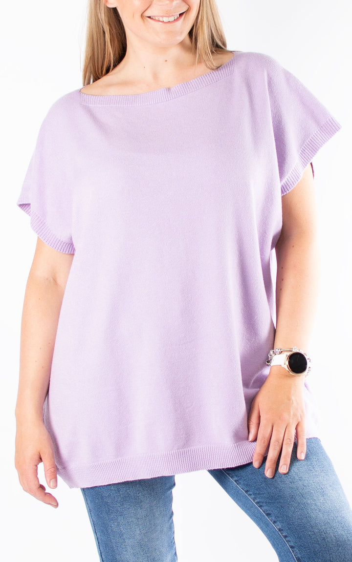 Button Back Jumper | Lilac