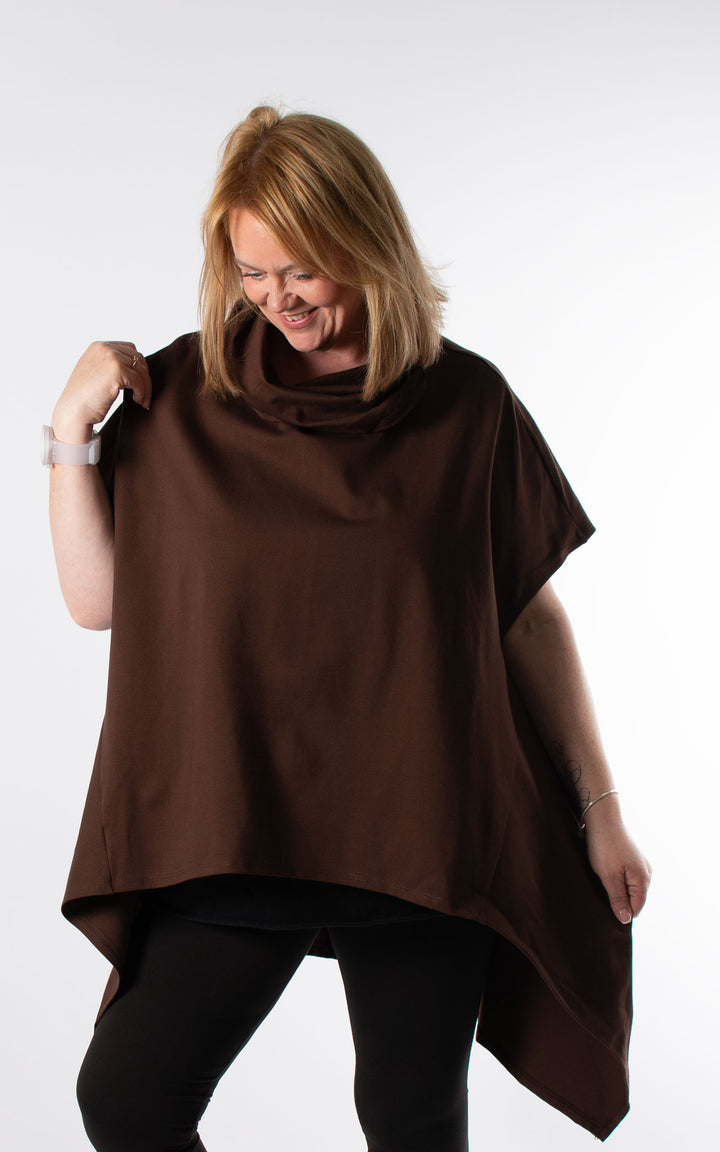Lynn Cowl Neck | Chocolate
