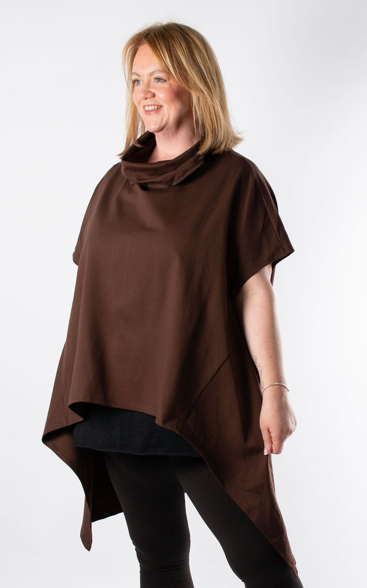 Lynn Cowl Neck | Chocolate