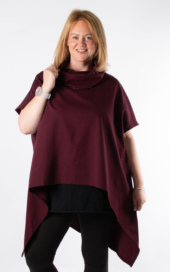 Lynn Cowl Neck | Wine