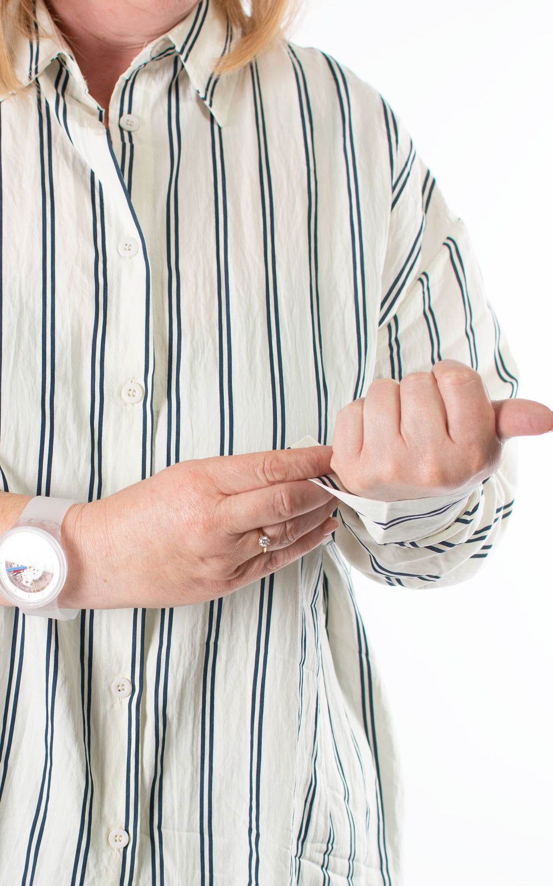 Bridget Stripe Shirt | Navy
