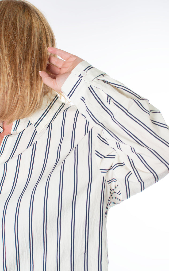 Bridget Stripe Shirt | Navy