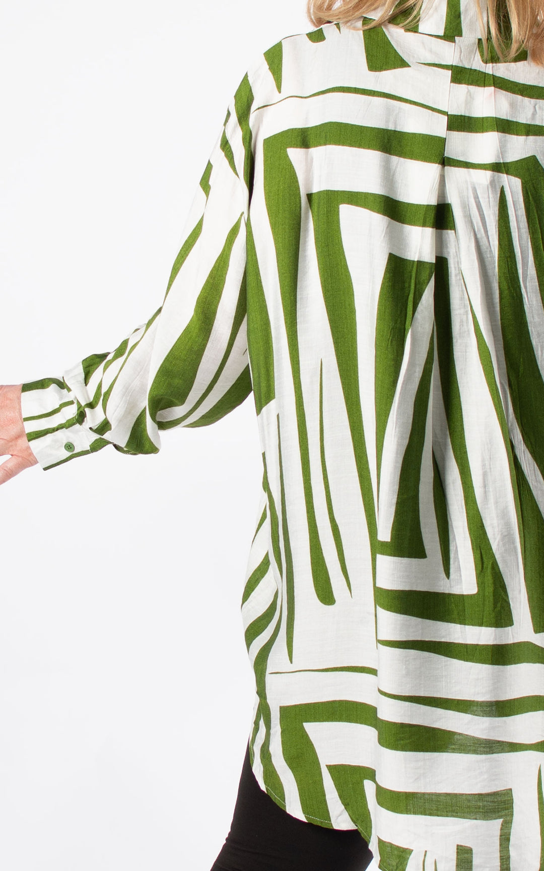 Esther Stripe Shirt | Green