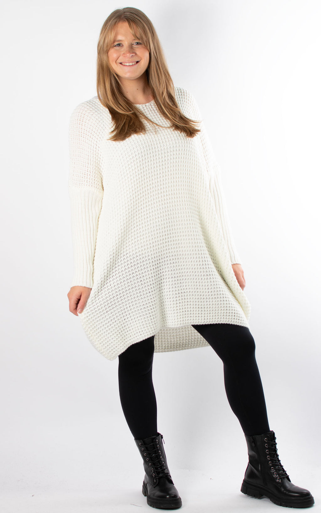 Elaine Knitted Tunic | Winter White