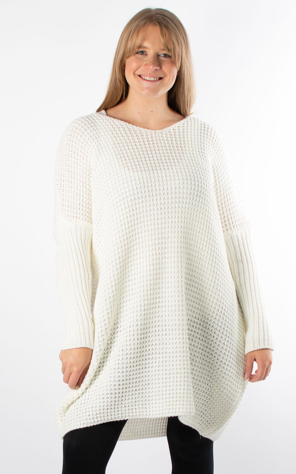 Elaine Knitted Tunic | Winter White