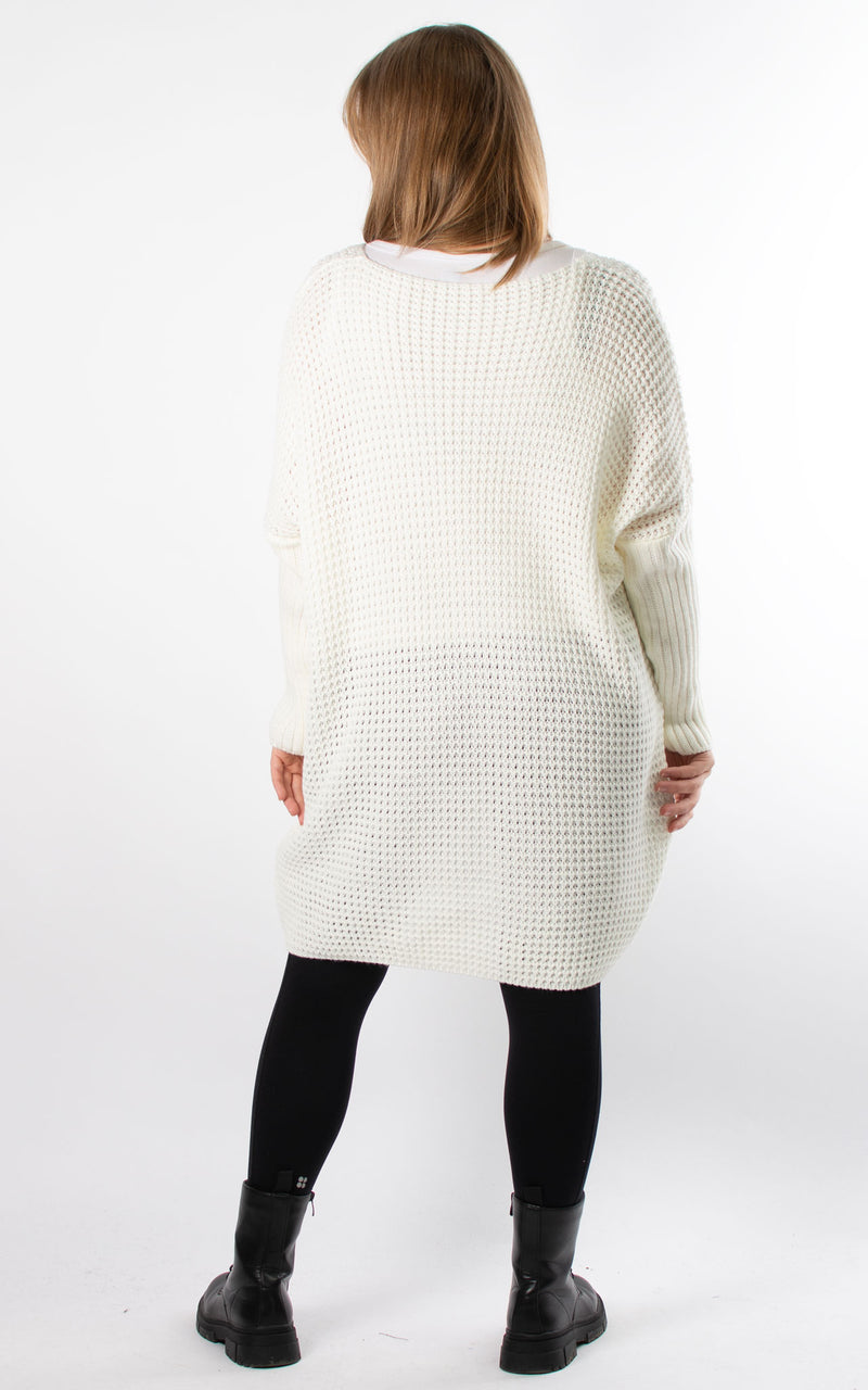 Elaine Knitted Tunic | Winter White