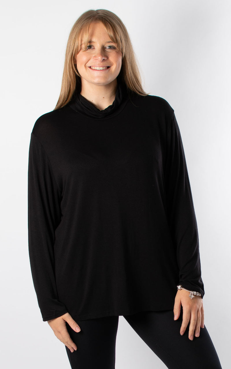 Basic Roll Neck | Black