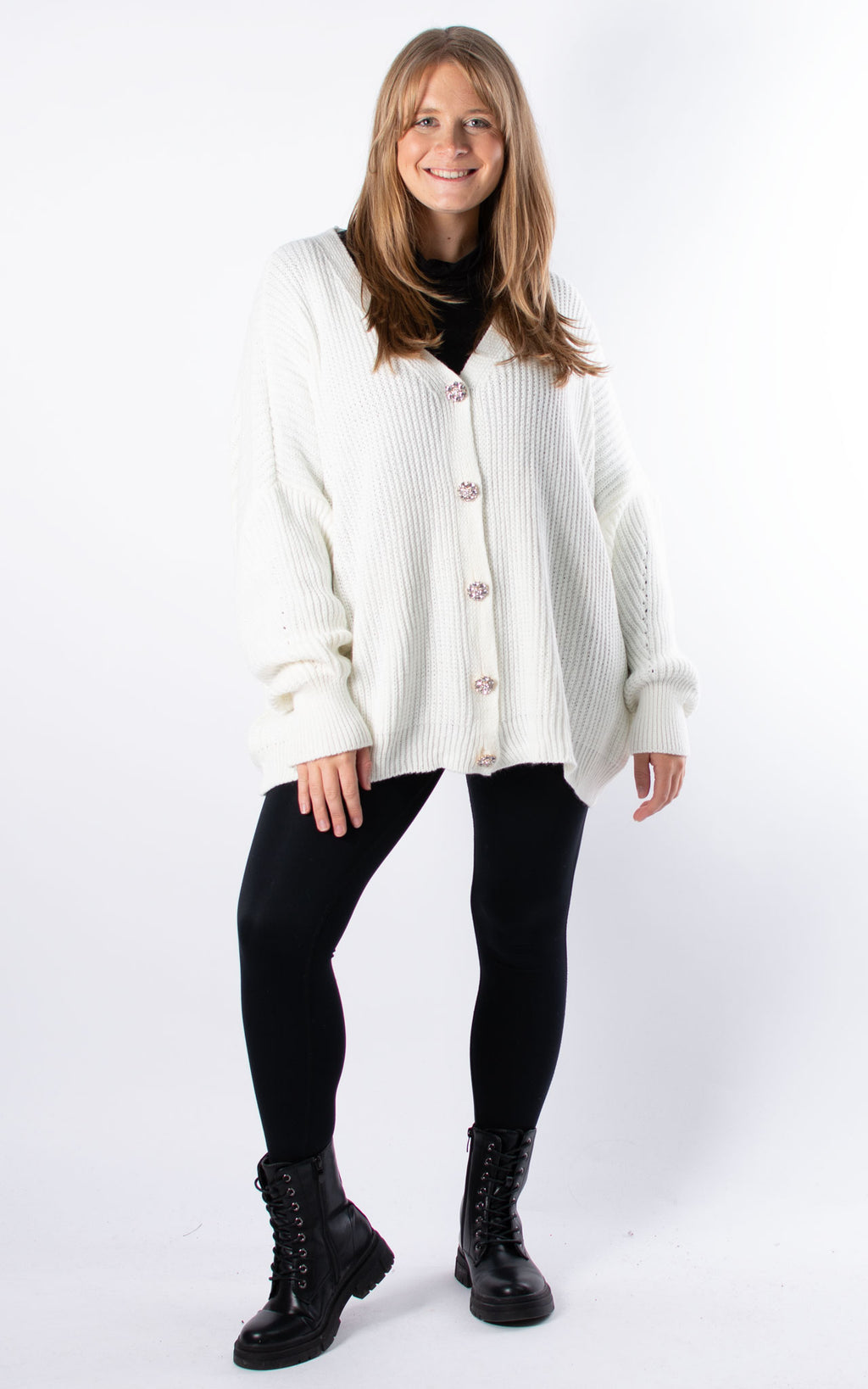 Madison Cardigan | Winter White