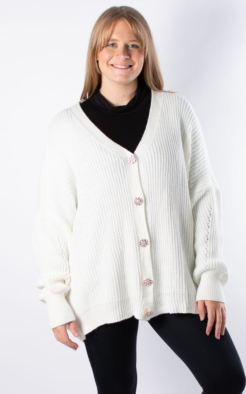 Madison Cardigan | Winter White