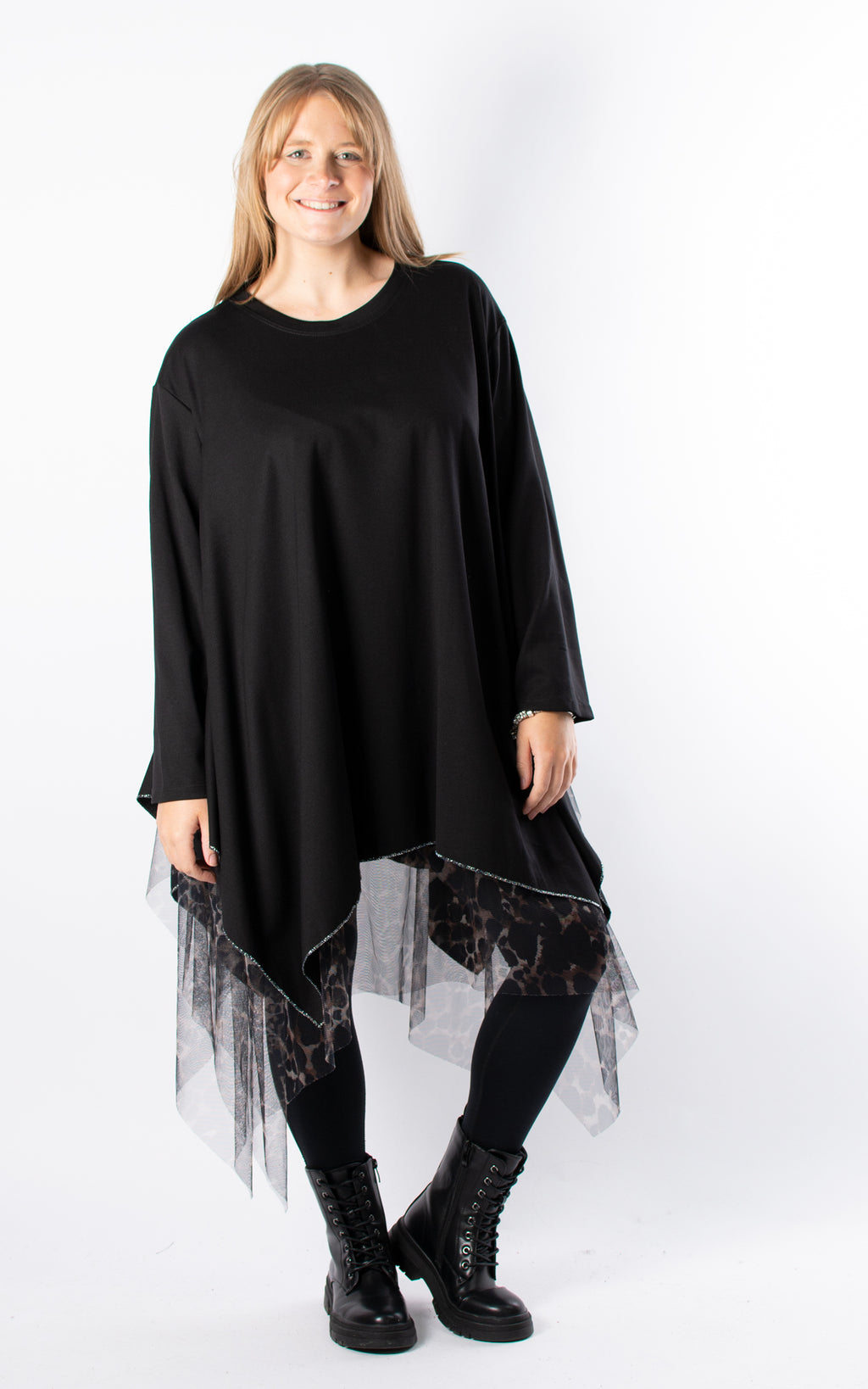 Ruth Mesh Tunic | Leopard