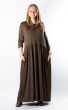 Nova Dress | 3/4 | Long | Chocolate