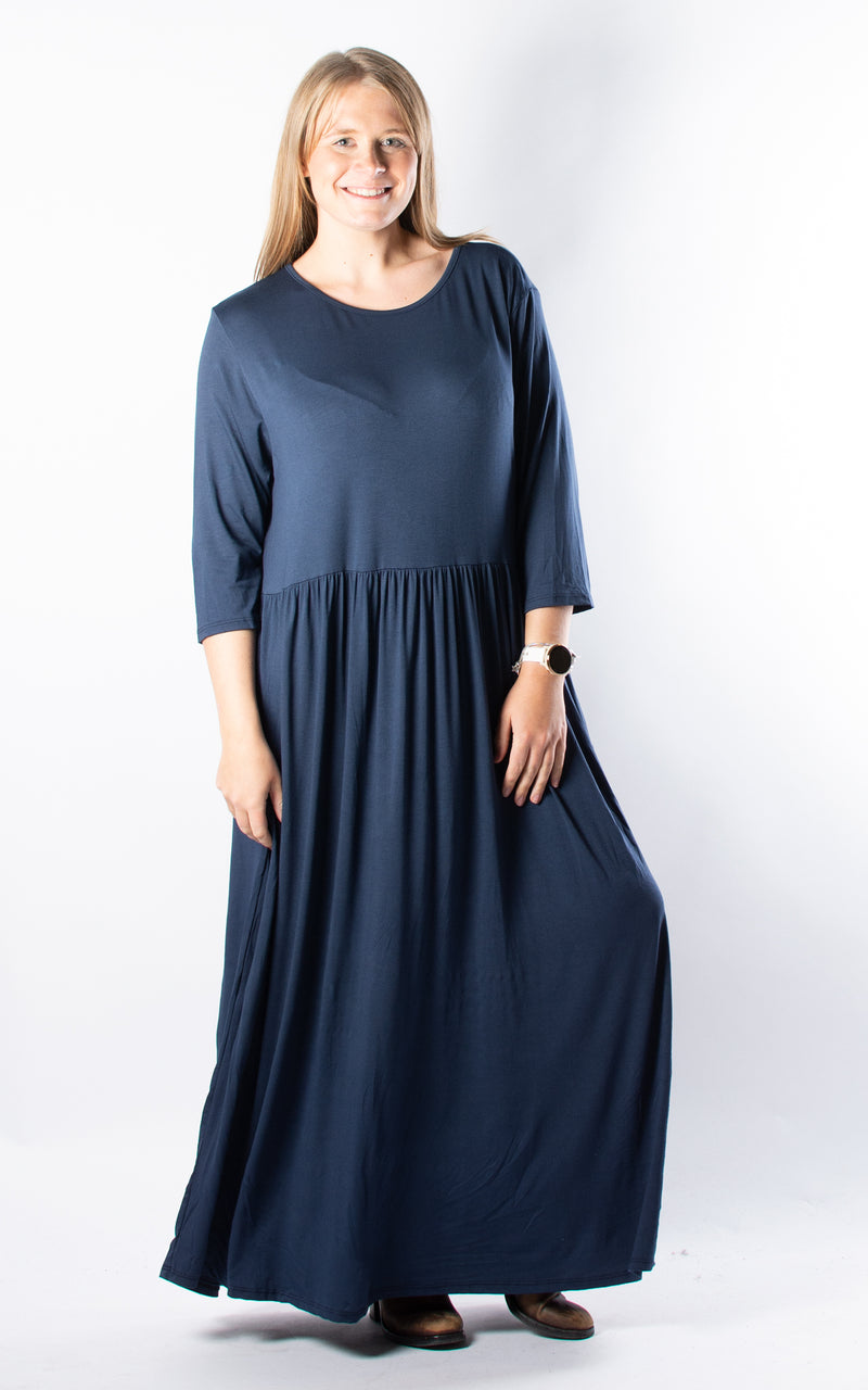 Nova Dress | 3/4 | Long | Navy