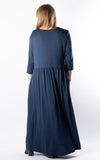 Nova Dress | 3/4 | Long | Navy