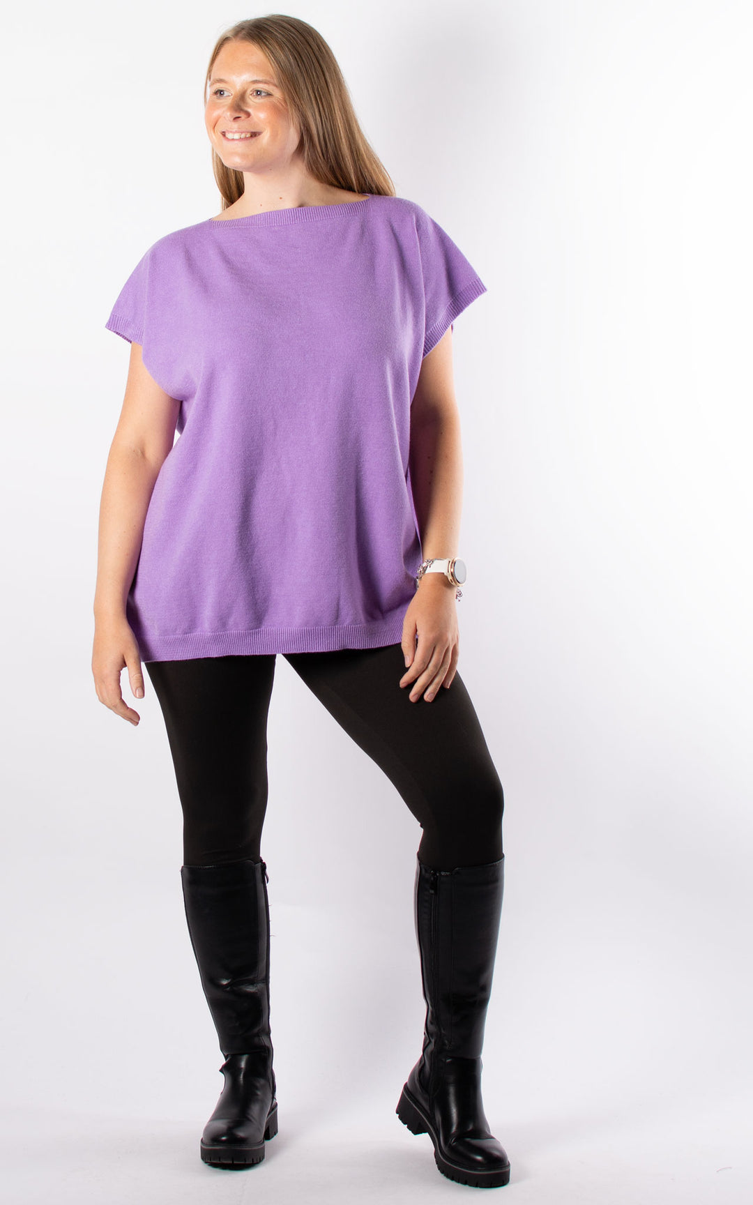 Button Back Jumper | Lilac