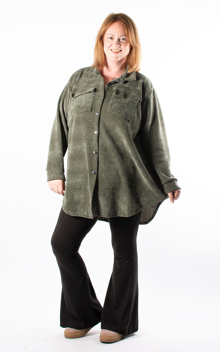 Carly Cord Shirt | Khaki