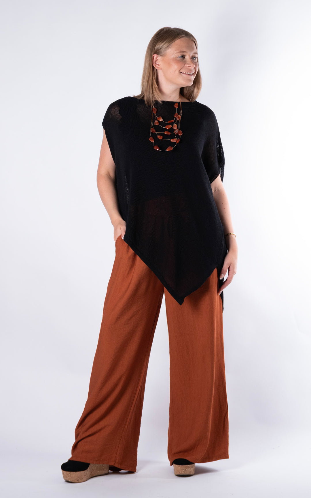 Zuri Trouser | Rust